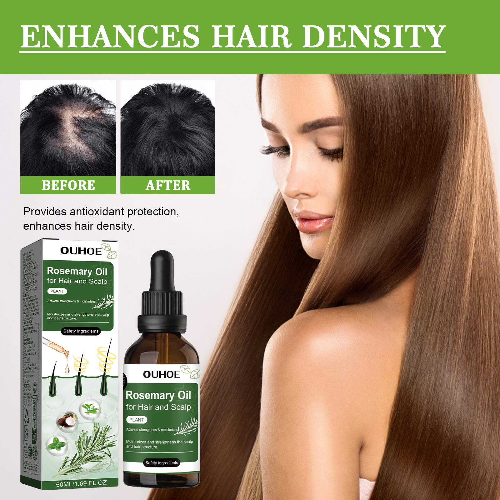 Hair Care For Hair Growth - Rosemary Anti Hair Loss Oil Nourishing