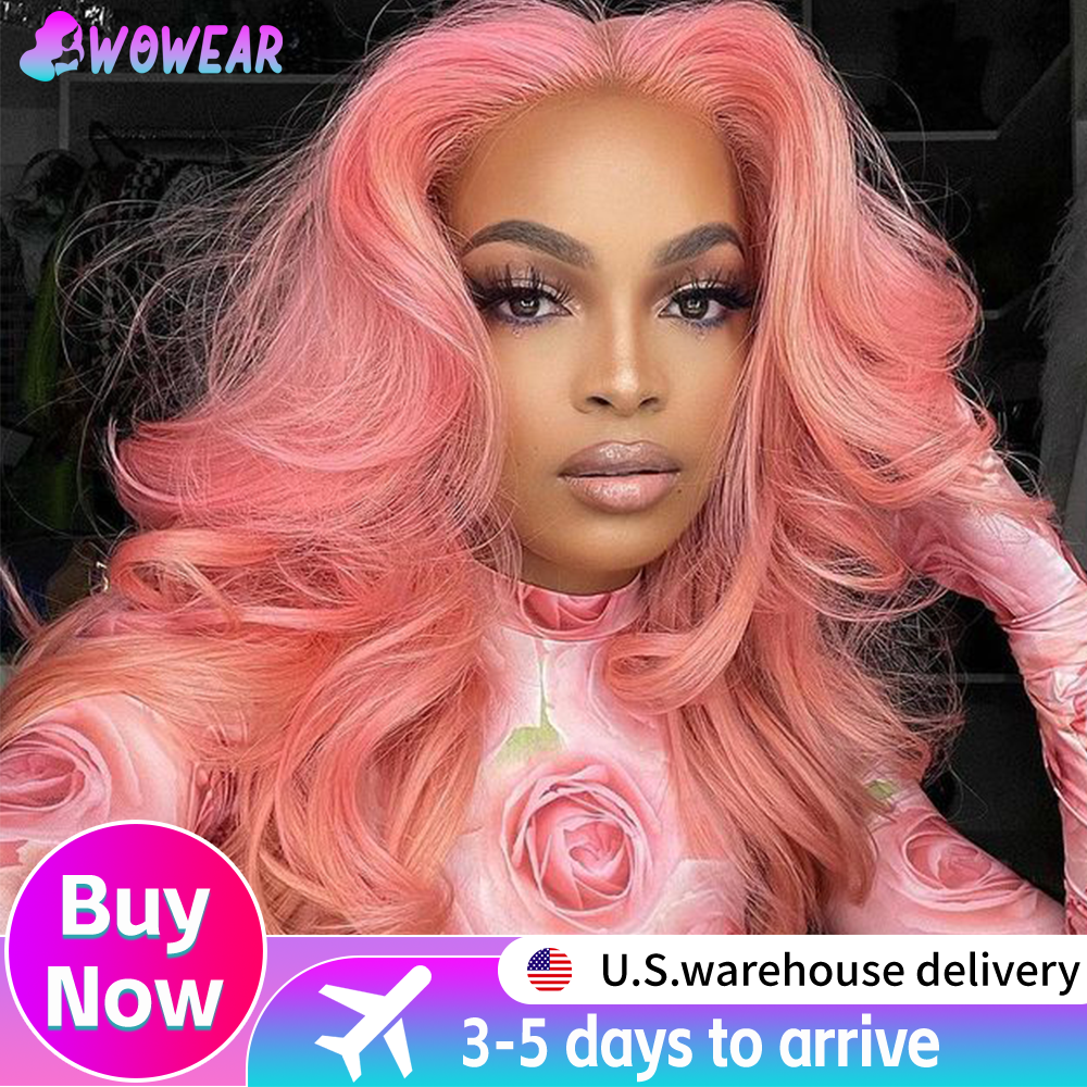 Lace Front Wig - 13x4 Body Wave Light Pink Lace