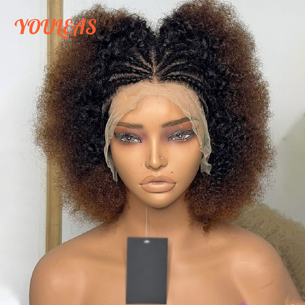 Lace Front Wig - Afro Kinky Curly Wig Short Bob