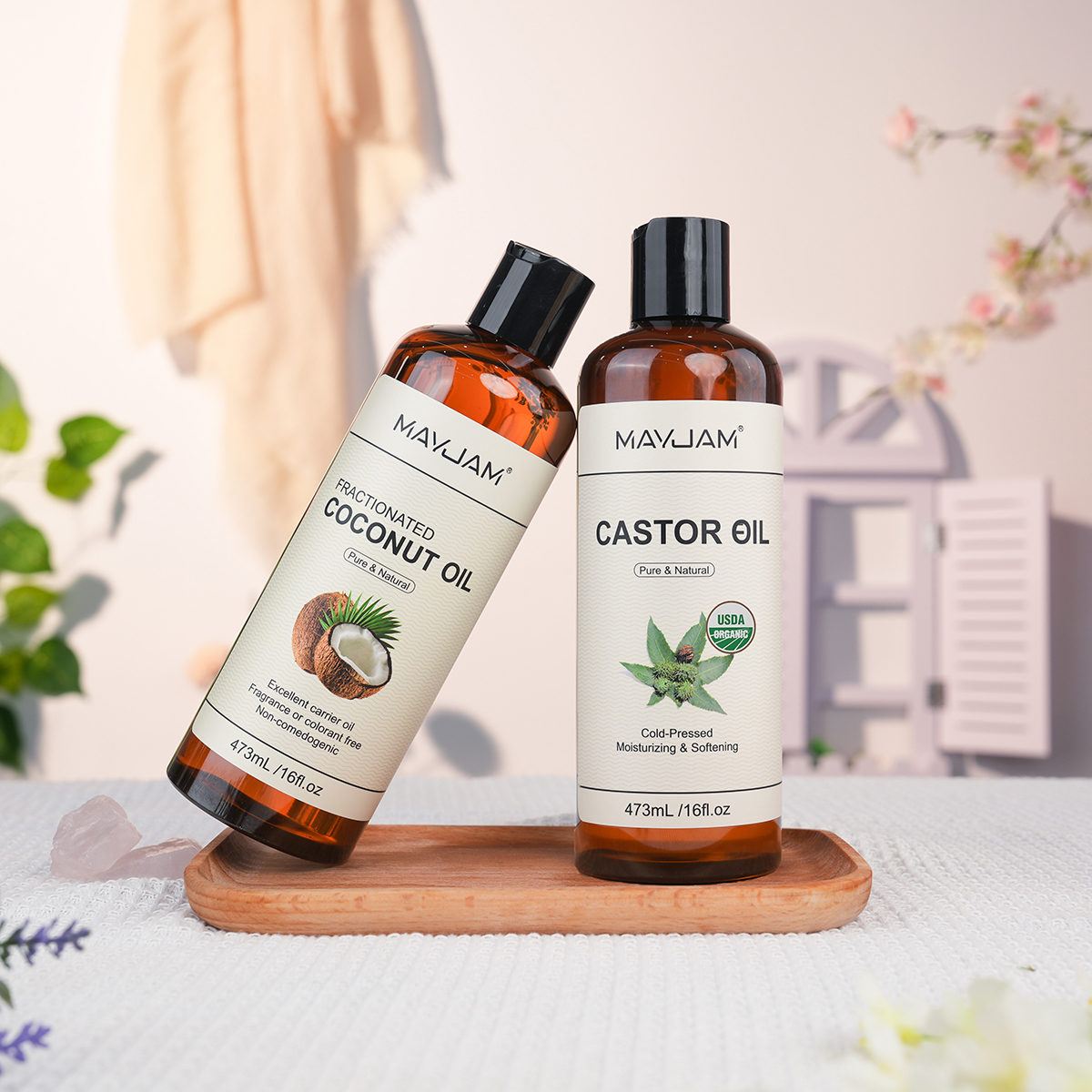 Hair Care Organic - MAYJAM 473ml Pure Organic Castor Oil