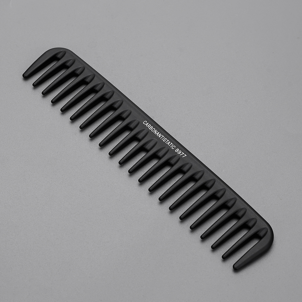 Detangling Wide Comb - Black Flattop Hair Cutting Comb Wide