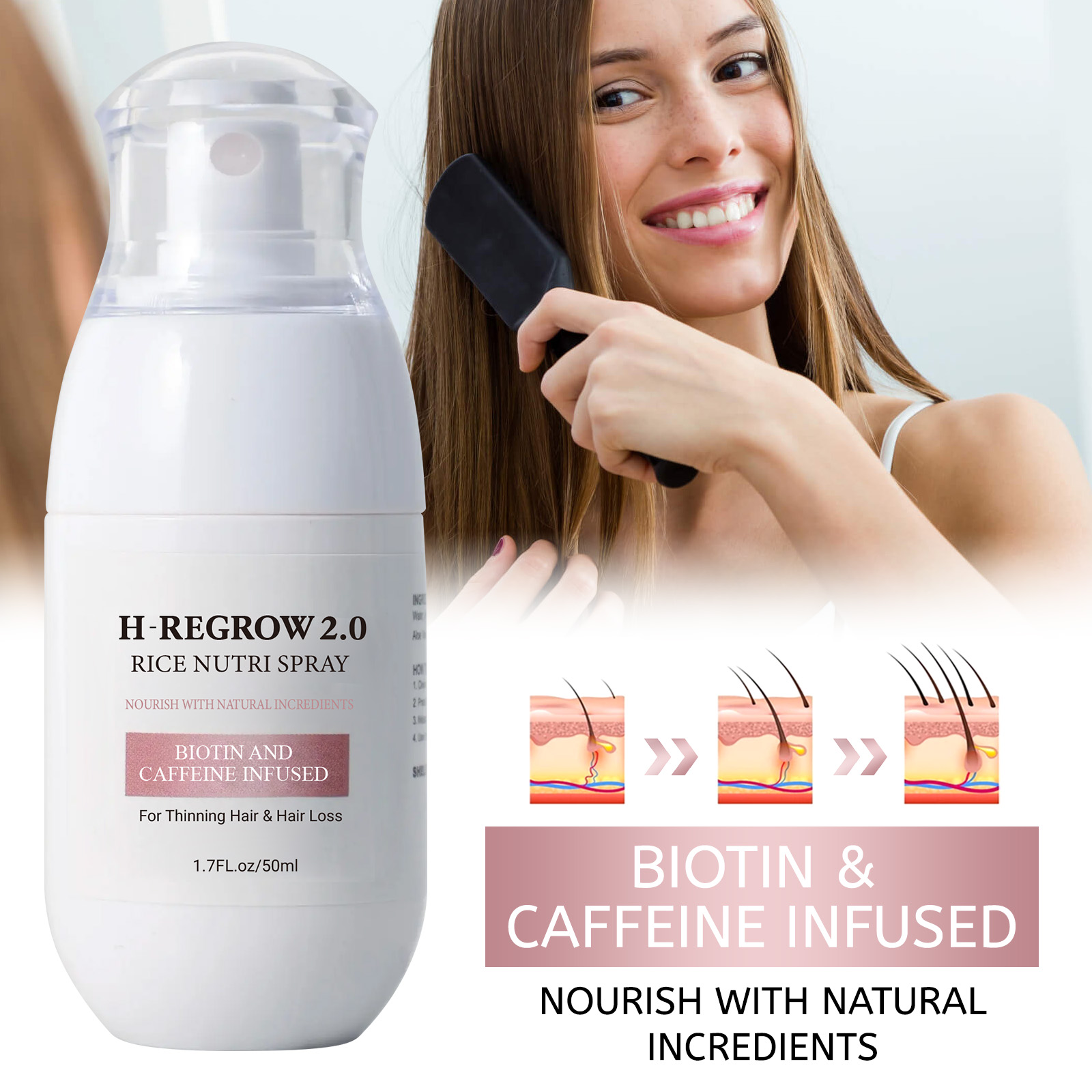 Hair Care Korean Products - 1-5 pcs Hair Growth Activator Spray