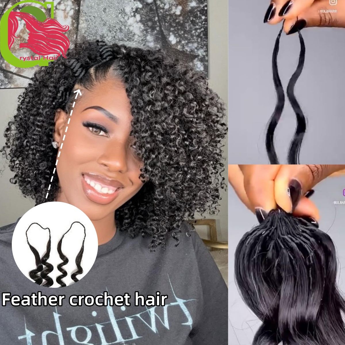 12A Small Spirals Curly Bundle - đánh giá và giá Hair Care Indian