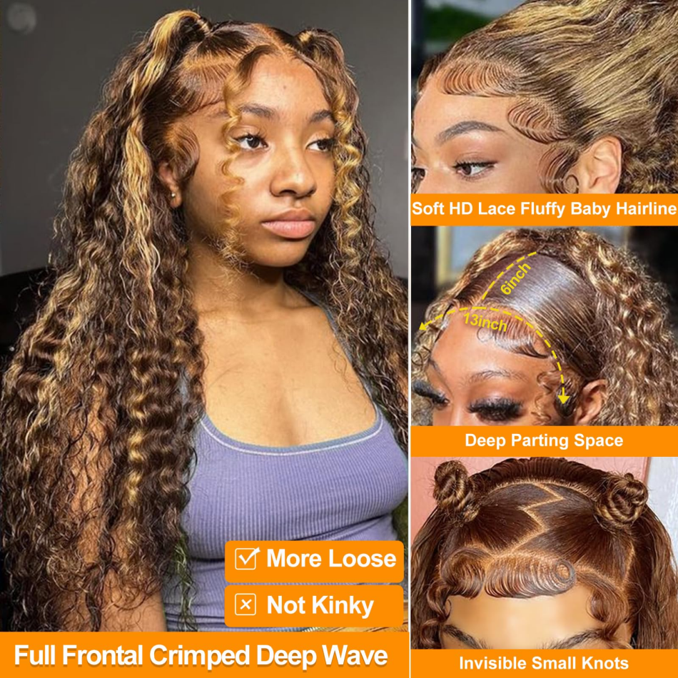 427 Highlight Ombre Wig Human  - đánh giá và giá Lace Front Wig