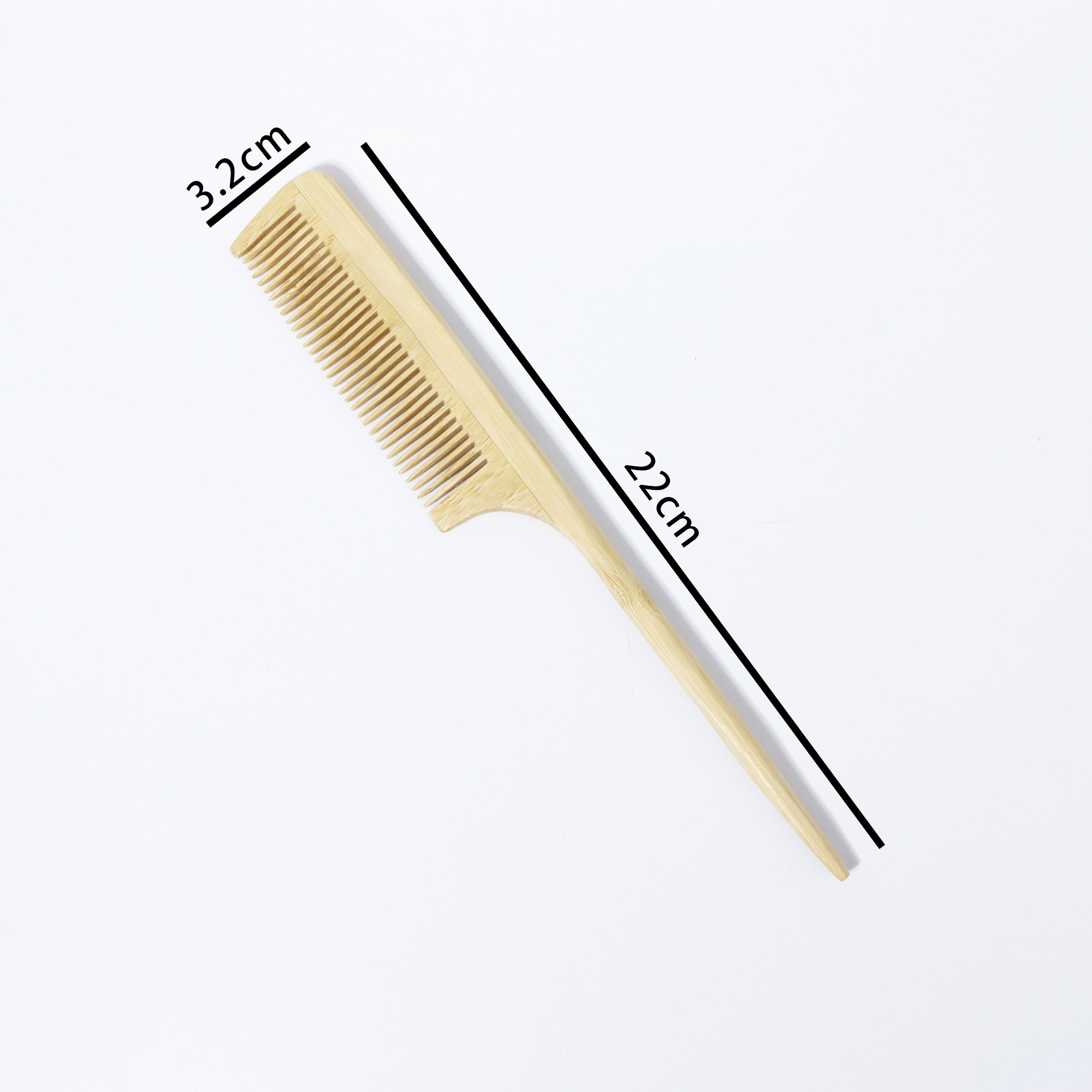 Wooden pointed tail comb,fine  - đánh giá và giá Hair Care Ordinary