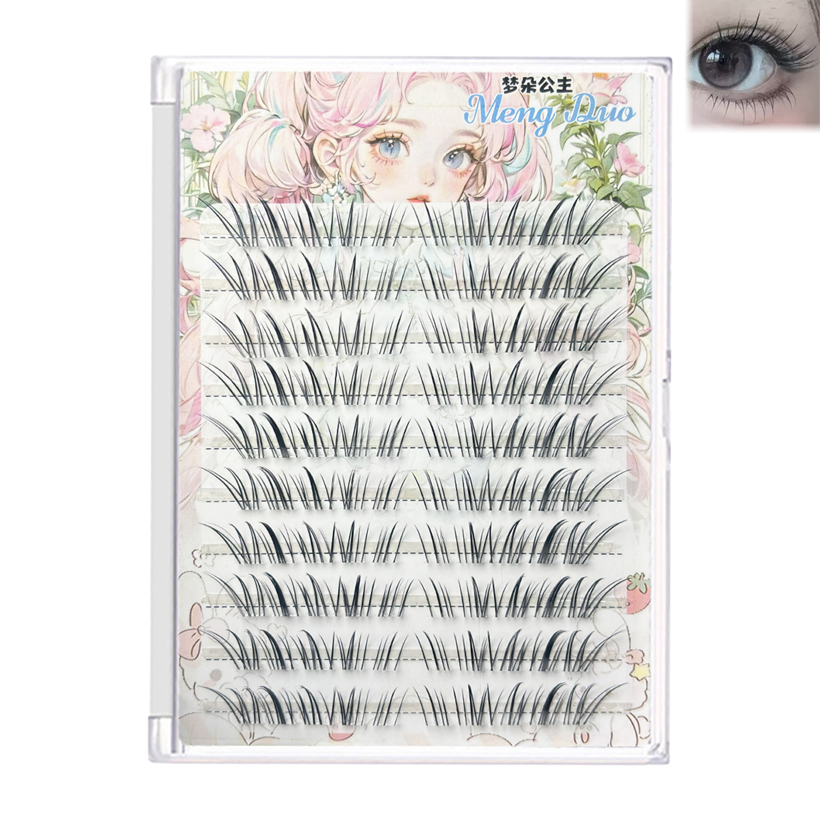 DIY False Eyelashes Transparen - đánh giá và giá Hair Care Korean Products