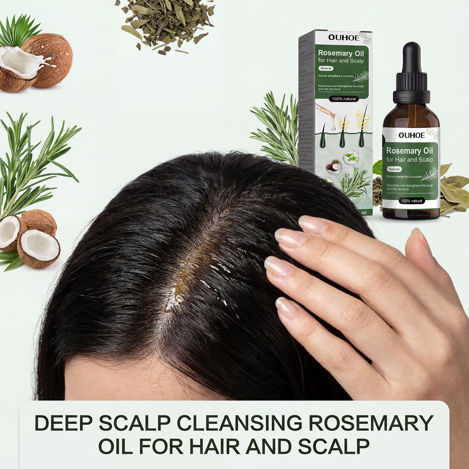 Rosemary Anti Hair Loss Oil No - đánh giá và giá Hair Care For Hair Growth