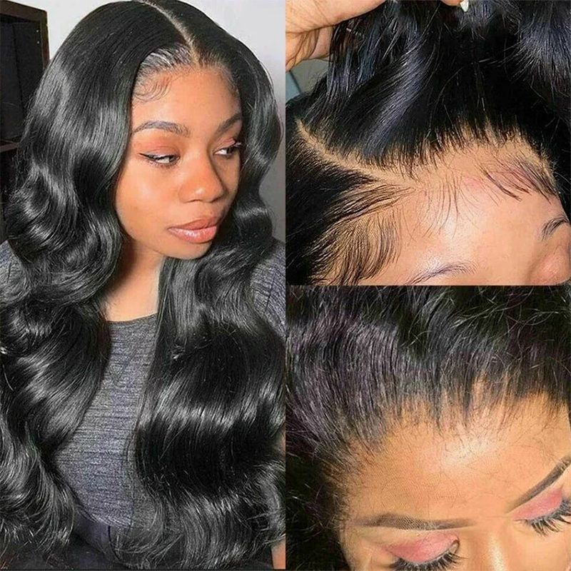 180-220% Density Natural Black - đánh giá và giá Lace Front Wig