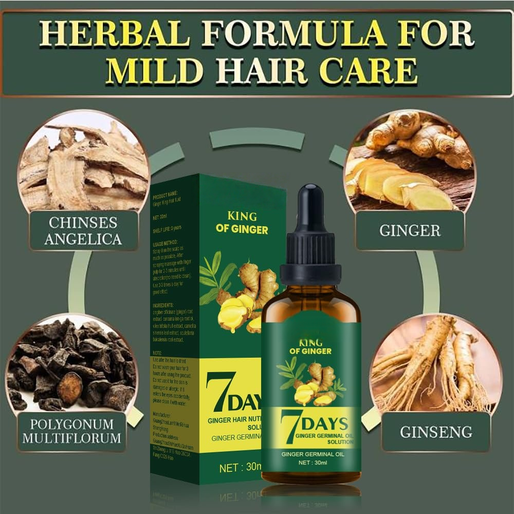 Hair Growth Oil Ginger Biotin  - đánh giá và giá Hair Care Essence Oil