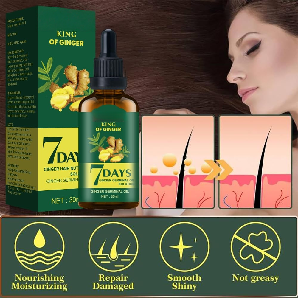 Hair Growth Oil Ginger Biotin  - đánh giá và giá Hair Care Essence Oil