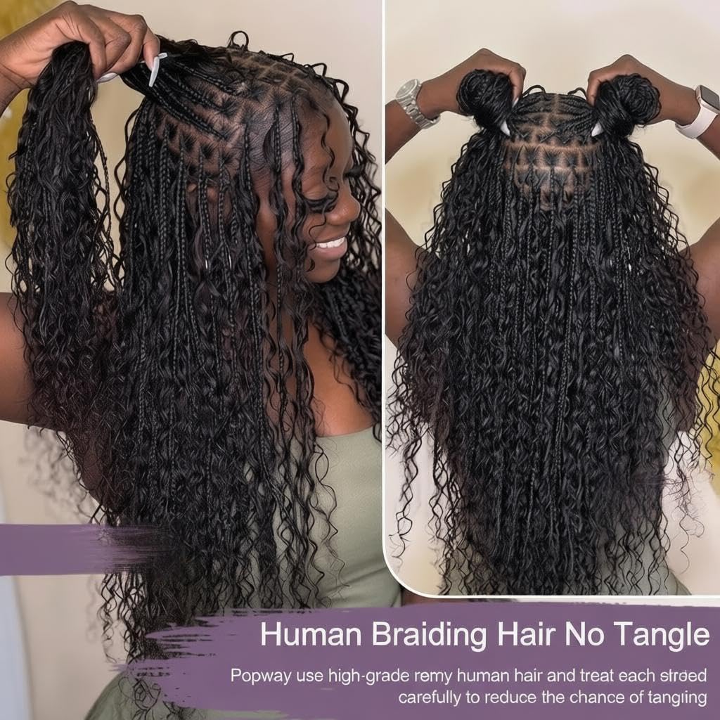 Human Braiding Hair For Boho B - đánh giá và giá Hair Care Indian