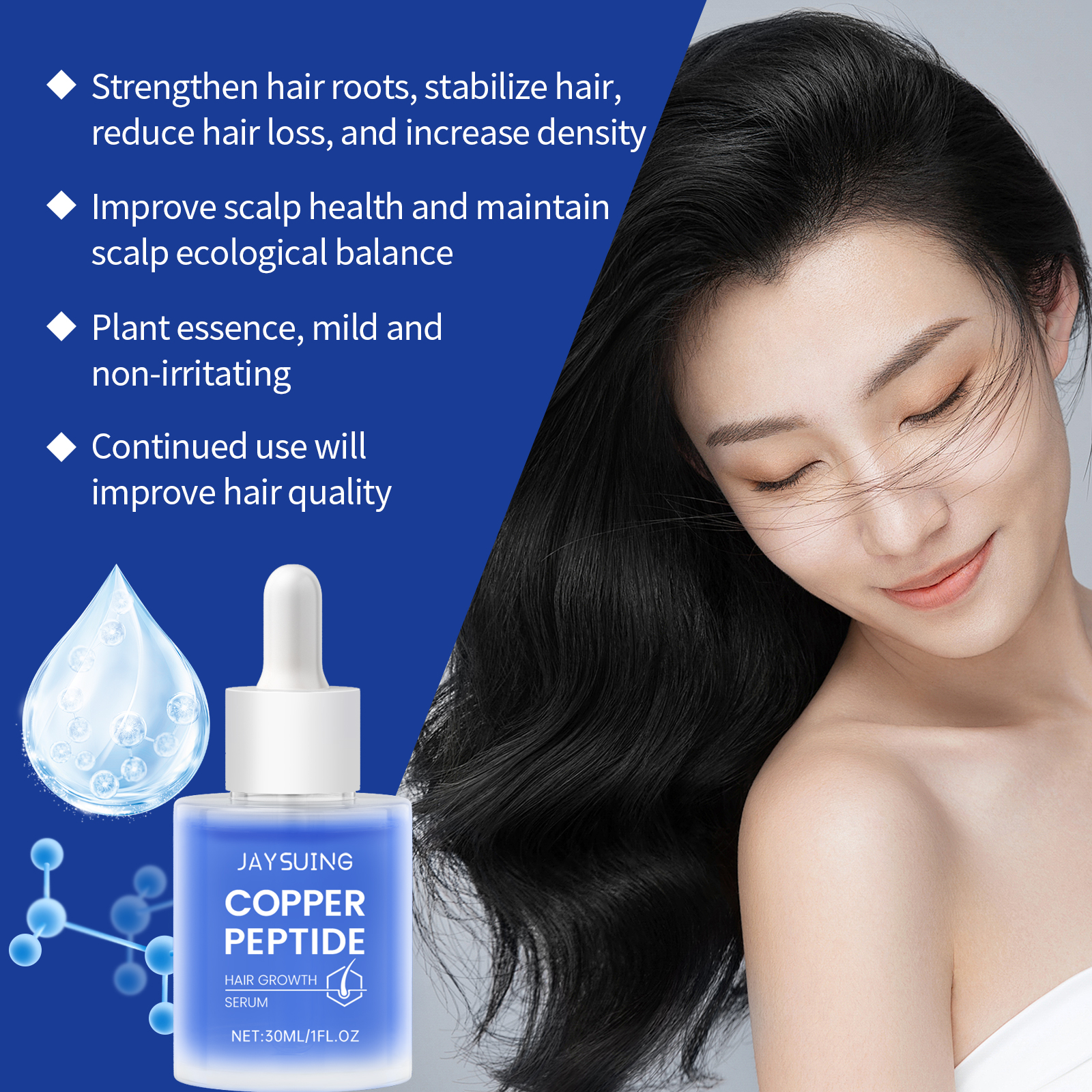 Copper Peptide Shampoo Hair Gr - đánh giá và giá Hair Care Essence Oil