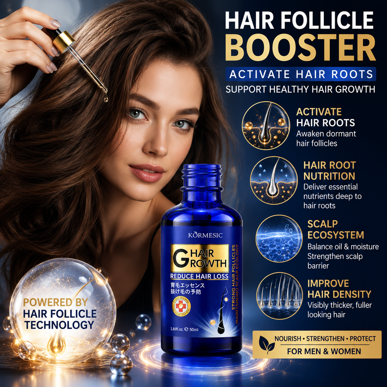 Hair Growth Serum Anti Hair Lo - đánh giá và giá Hair Care Essence Oil