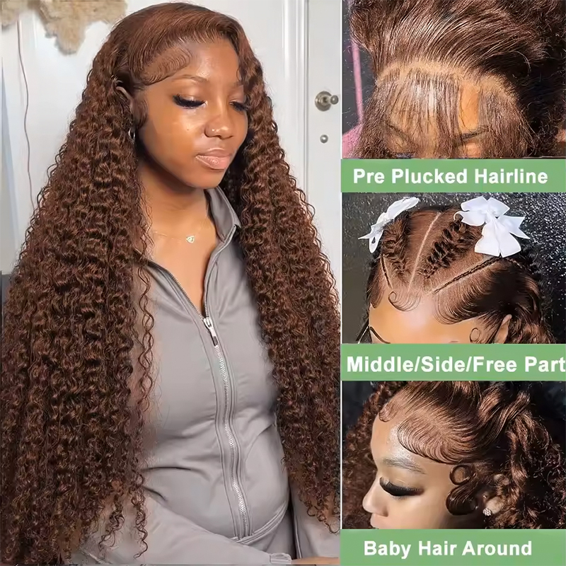 Chocolate Brown Colored 220% D - đánh giá và giá Lace Front Wig