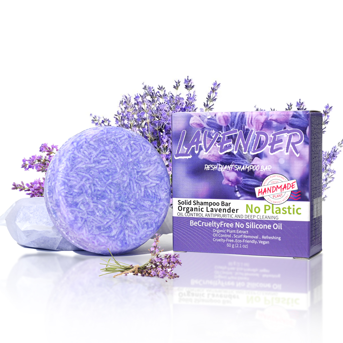 J+60g Hot Selling Lavender Sha - đánh giá và giá Hair Care Organic