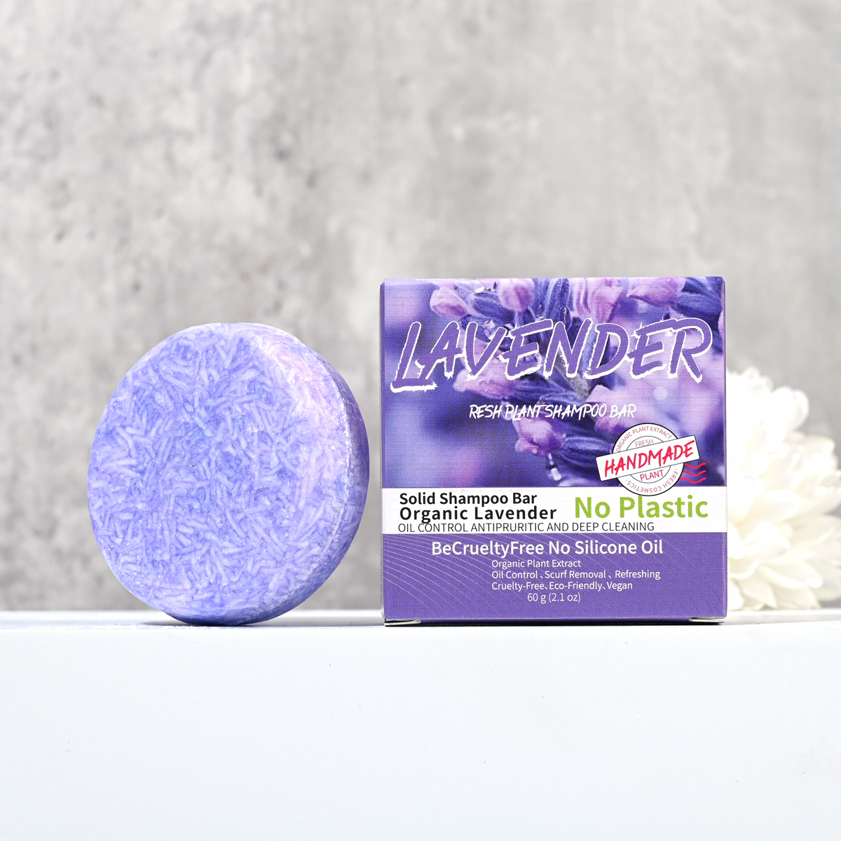 J+60g Hot Selling Lavender Sha - đánh giá và giá Hair Care Organic