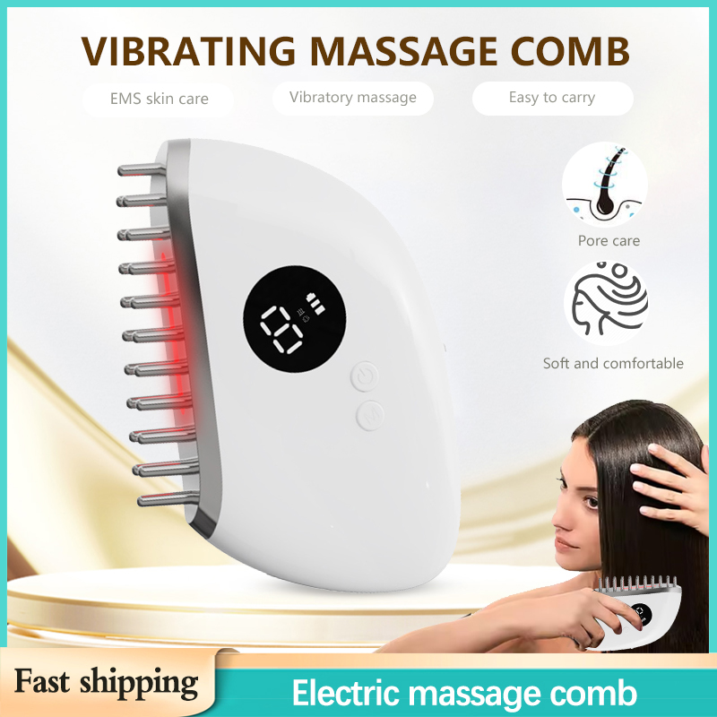 Electric Hair Growth Comb Red  - đánh giá và giá Hair Care For Hair Growth