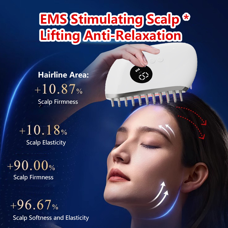 Electric Hair Growth Comb Red  - đánh giá và giá Hair Care For Hair Growth