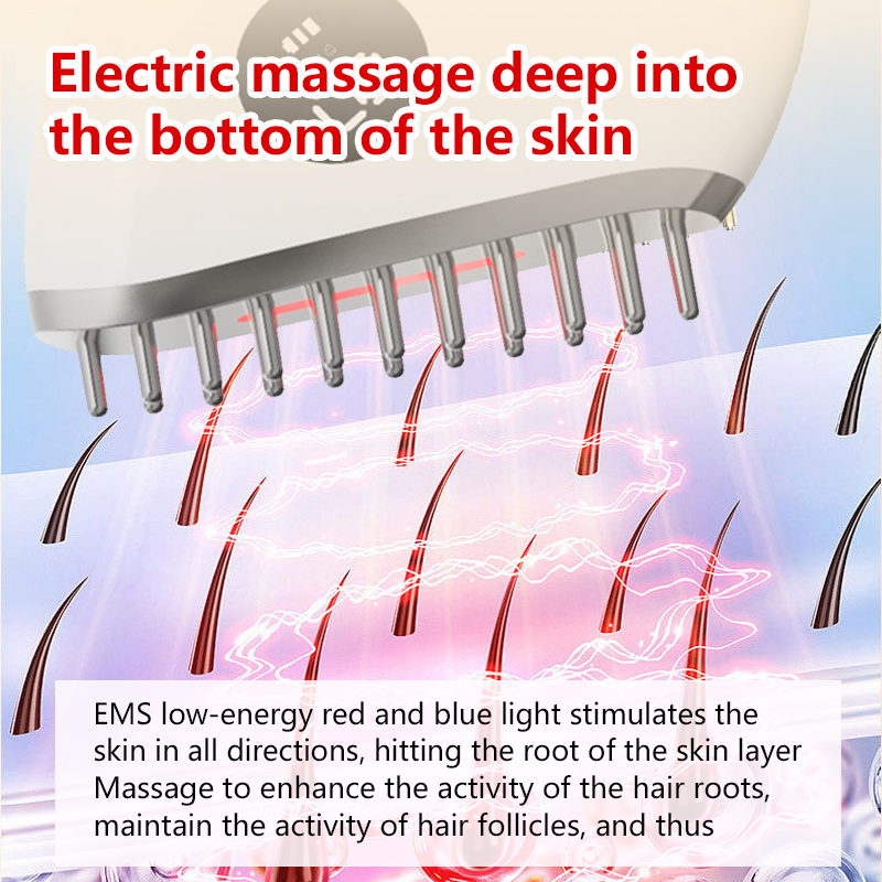 Electric Hair Growth Comb Red  - đánh giá và giá Hair Care For Hair Growth