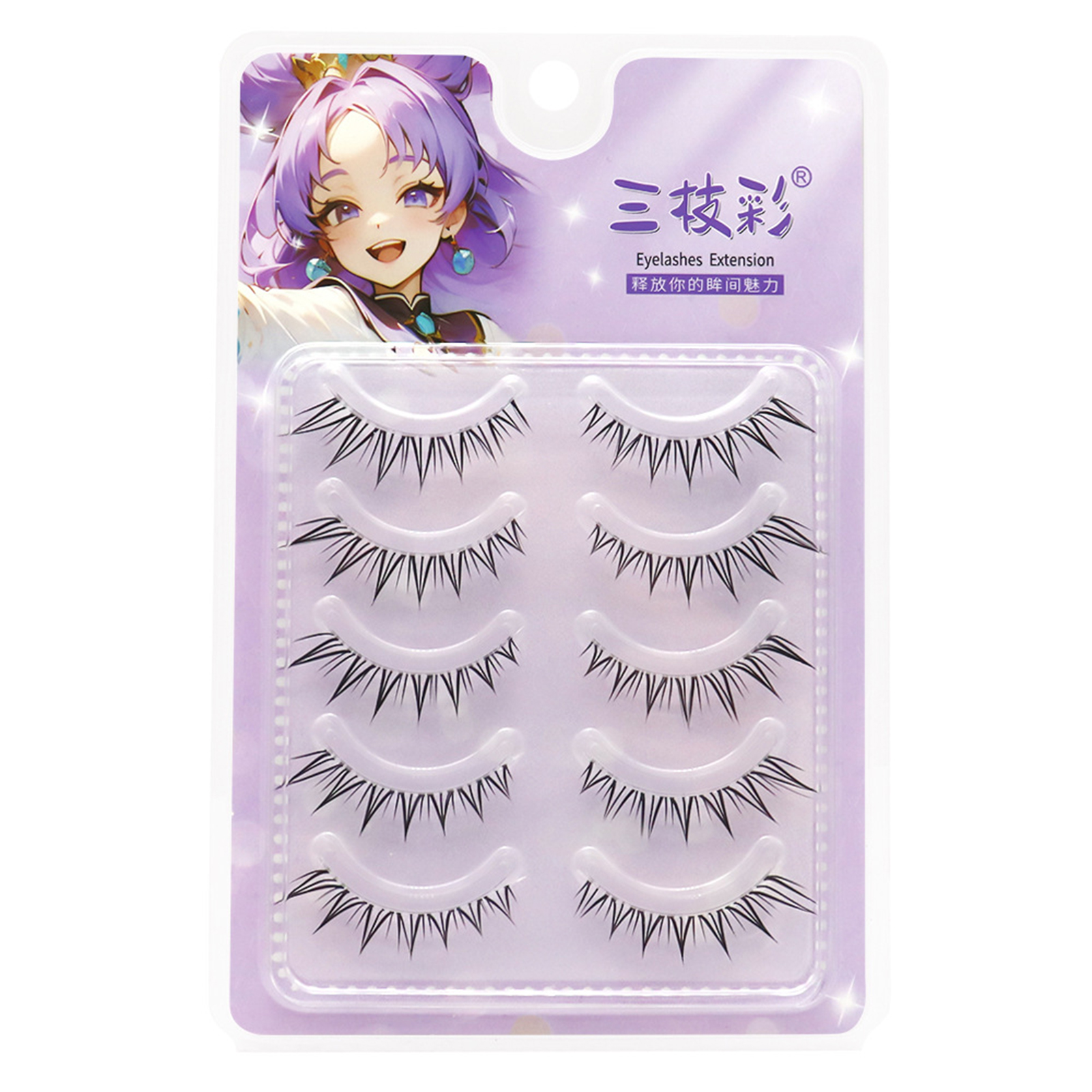 5pair Foxes False Eyelashes Fu - đánh giá và giá Hair Care Korean Products