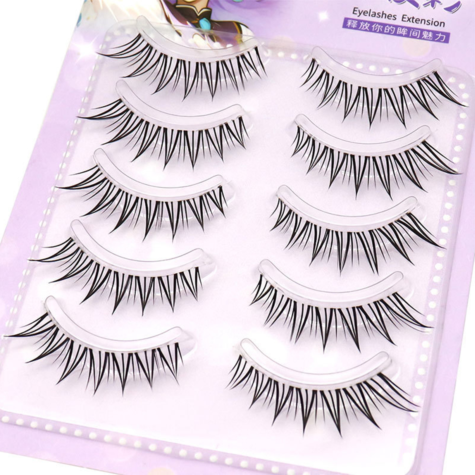 5pair Foxes False Eyelashes Fu - đánh giá và giá Hair Care Korean Products