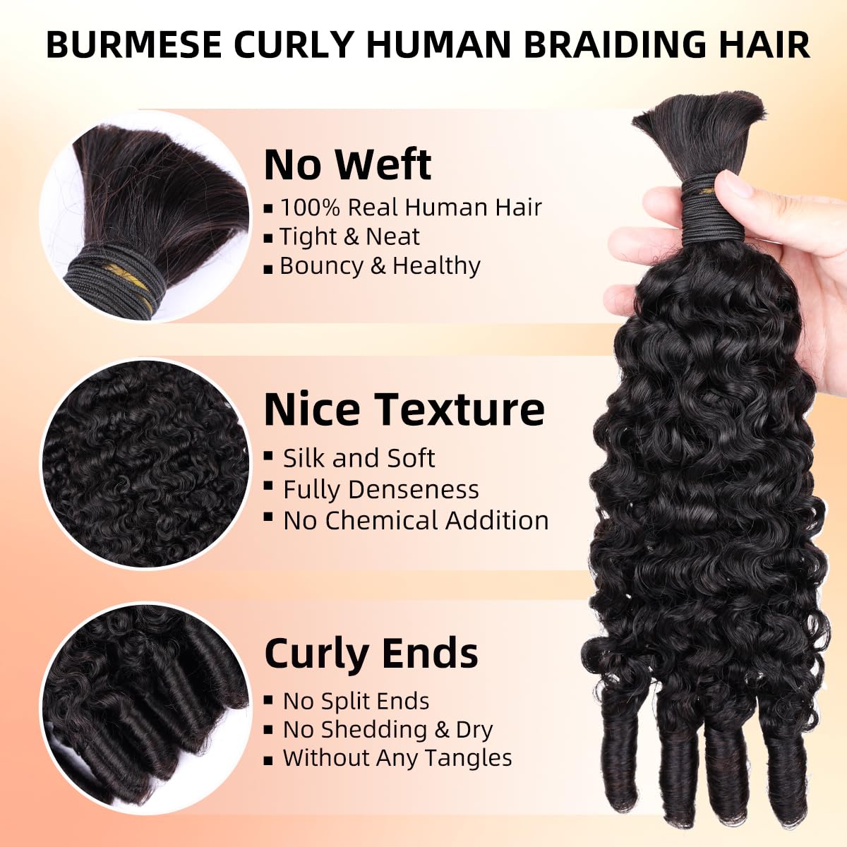 15A Human Braiding Hair for Bo - đánh giá và giá Hair Care Indian