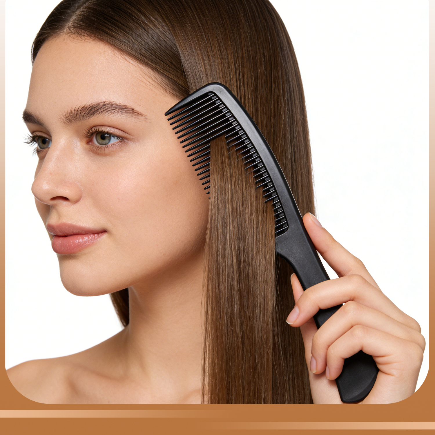 1PCS Teeth Black Plastic Heat- - đánh giá và giá Detangling Wide Comb