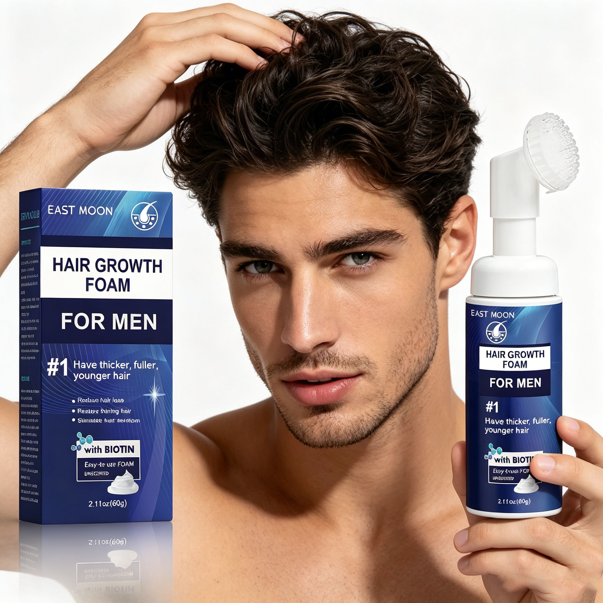 Hair Growth Foam Silicone Brus - đánh giá và giá Hair Care For Hair Growth