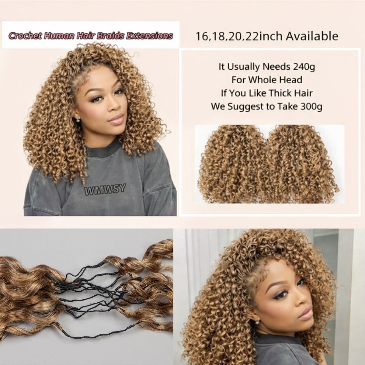 15A Small Spirals Curly Honey  - đánh giá và giá Hair Care Honey