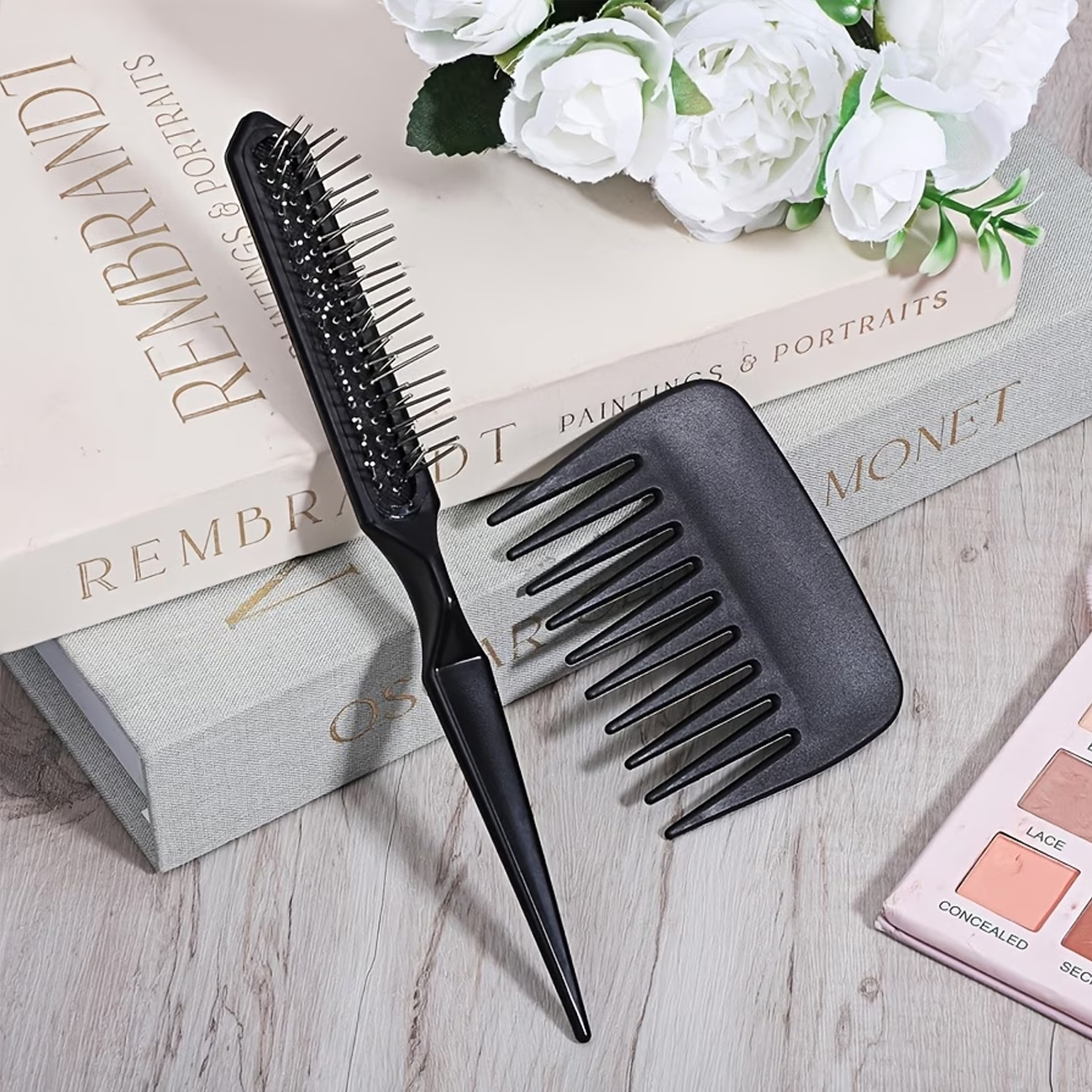 2pcs Small Wide Tooth Comb Set - đánh giá và giá Detangling Wide Comb