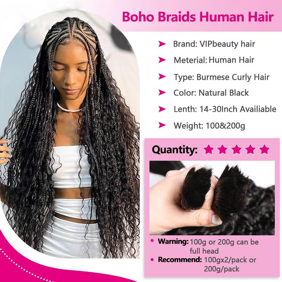 14A Human Braiding Hair for Bo - đánh giá và giá Hair Care Indian