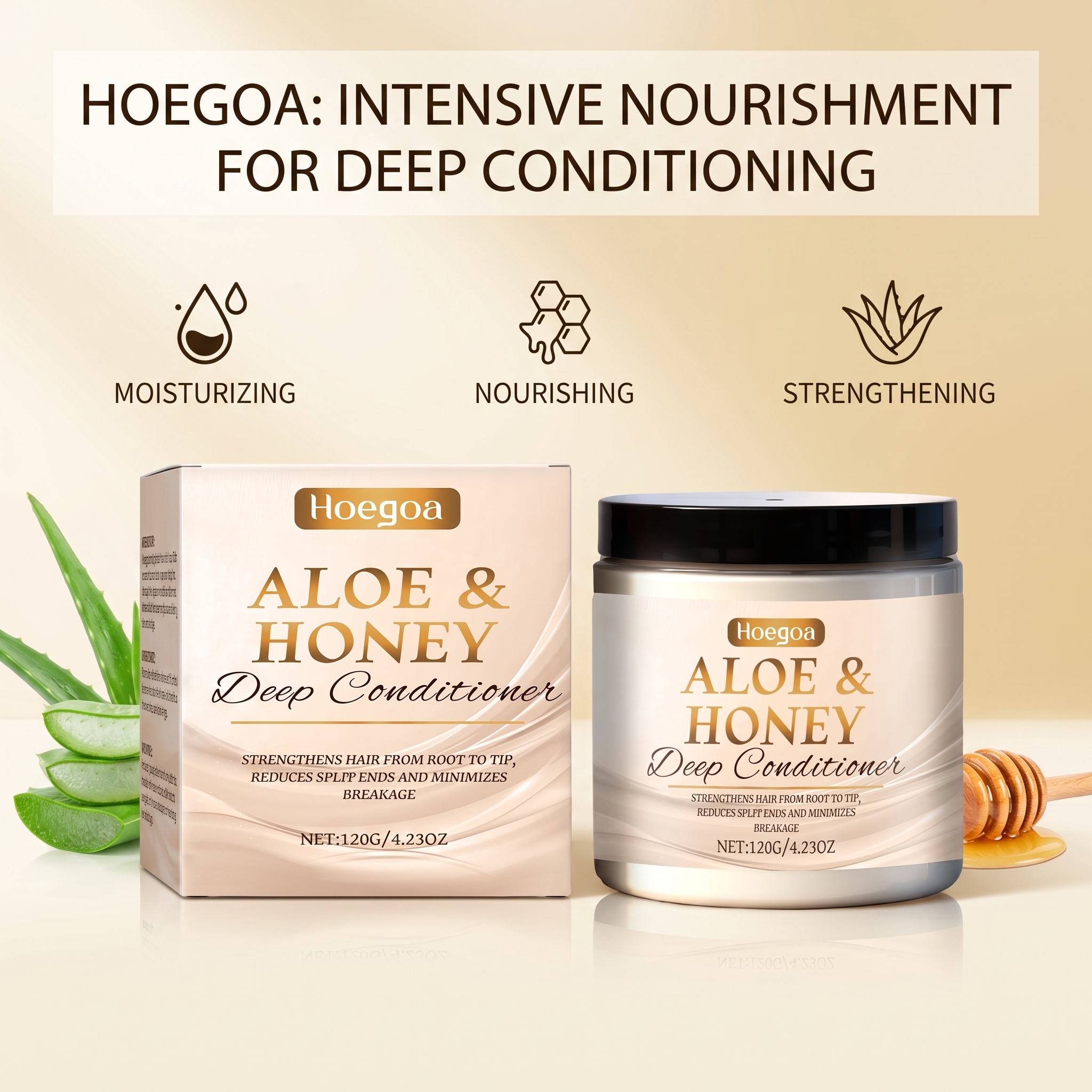 HOEGOA Aloe & Honey Deep Condi - đánh giá và giá Hair Care Honey