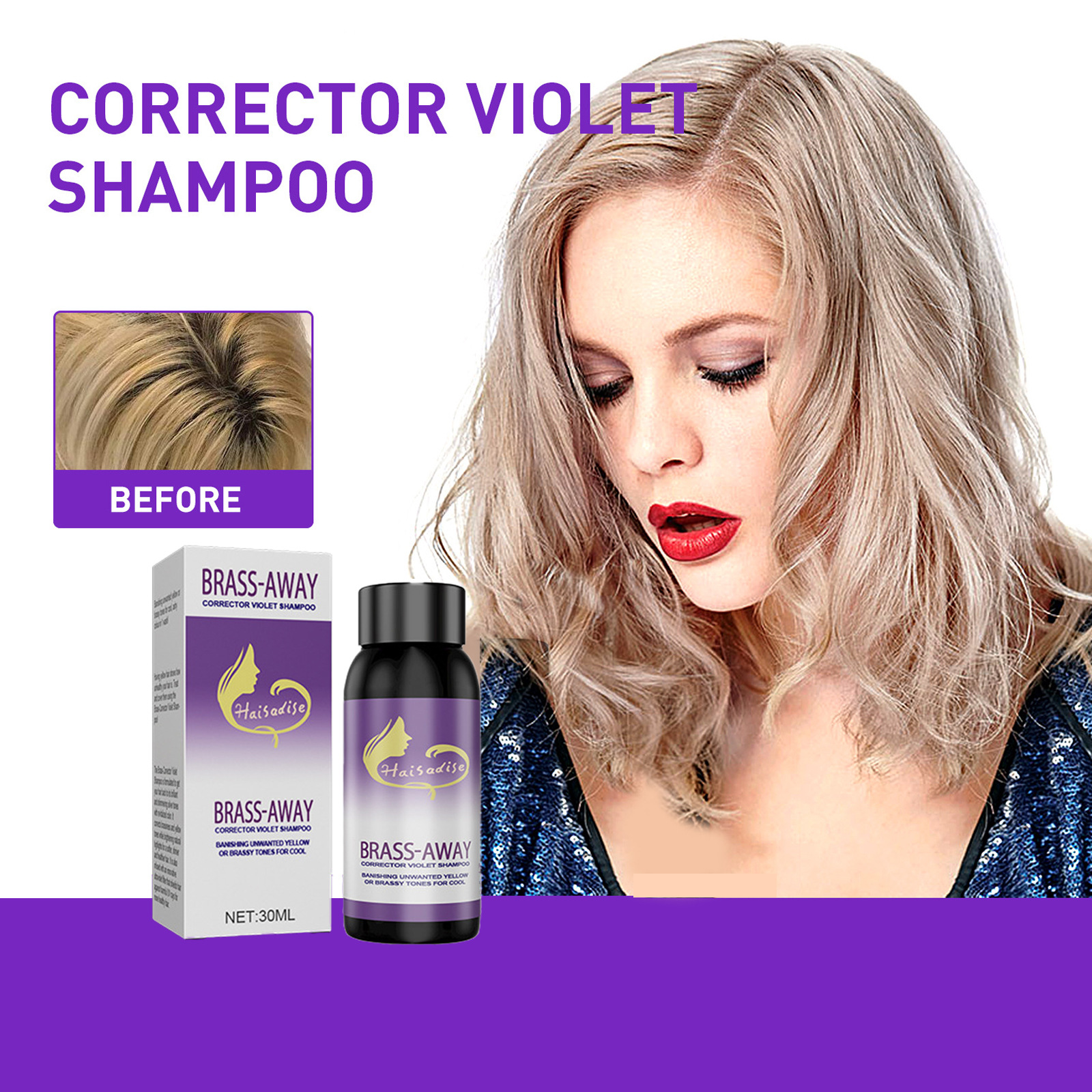 EELHOE Purple Shampoo for Blon - đánh giá và giá Hair Care Natural