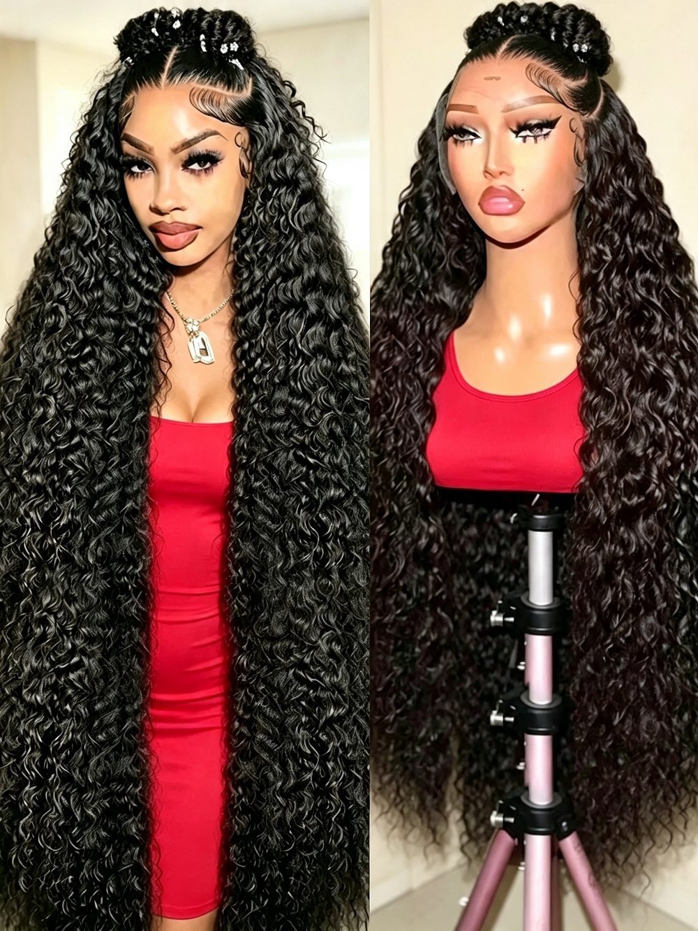 Deep Wave 13x6 Lace Front Huma - đánh giá và giá Hair Care For Hair Growth