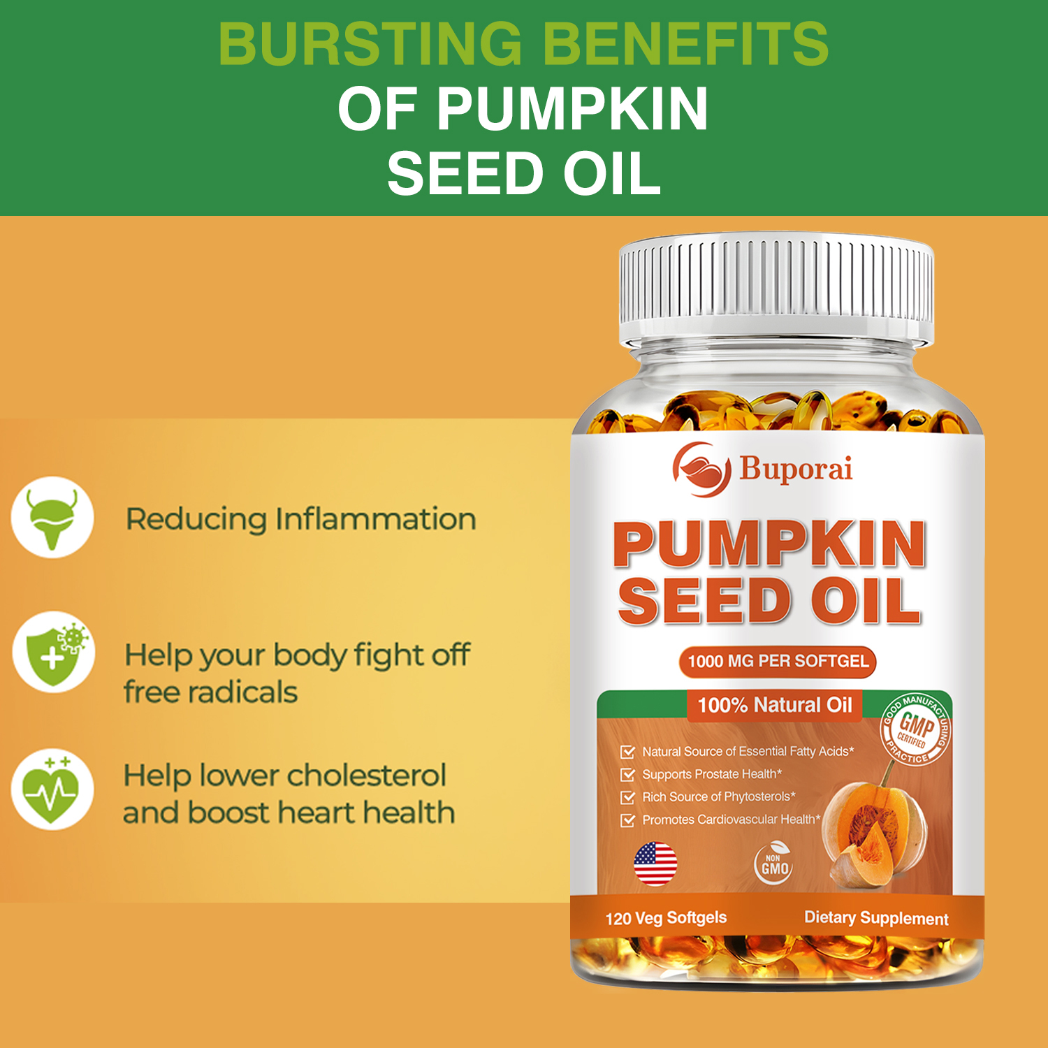 Pumpkin Seed Oil - Promotes Ha - đánh giá và giá Hair Care Capsule