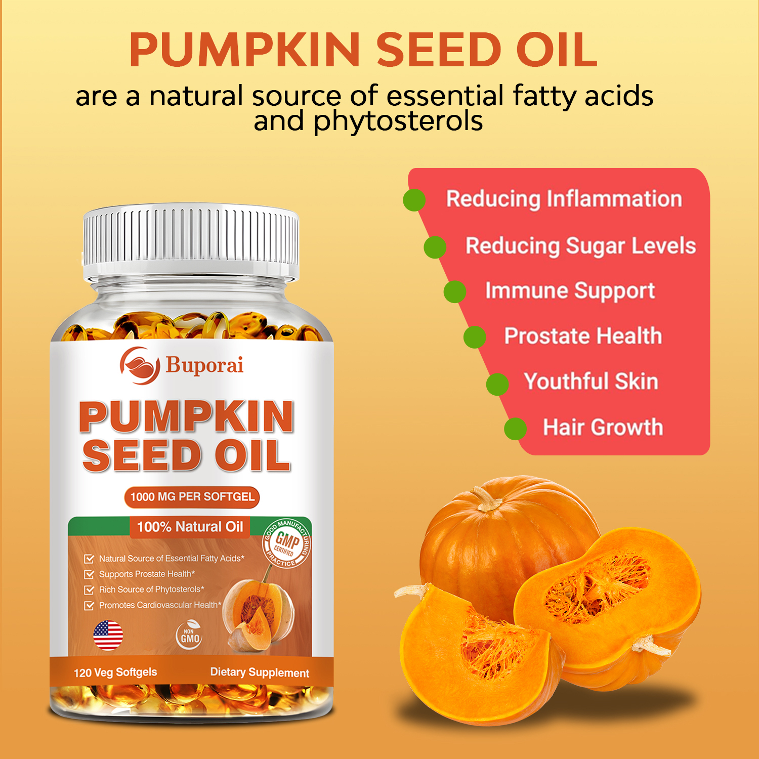 Pumpkin Seed Oil - Promotes Ha - đánh giá và giá Hair Care Capsule