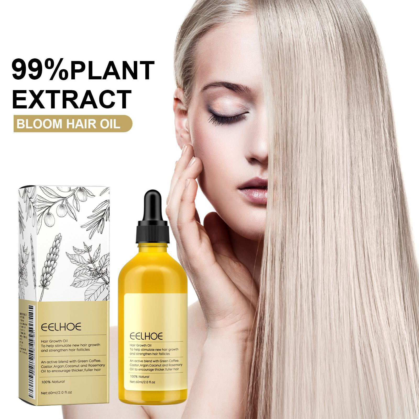 1/2/3pcs Natural Hair Growth O - đánh giá và giá Hair Care Korean Products