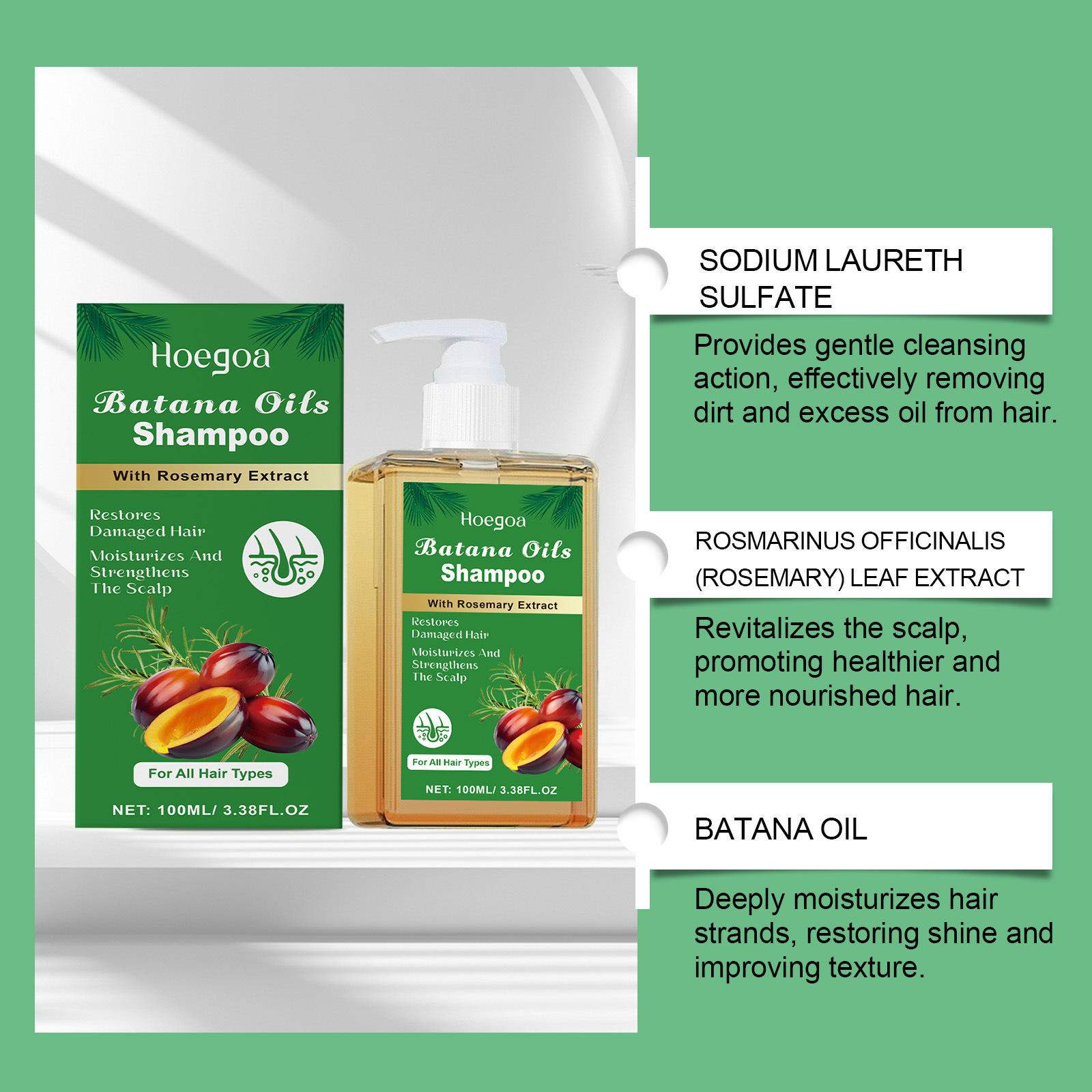Pure Batana Shampoo Hair Stren - đánh giá và giá Hair Care Korean Products