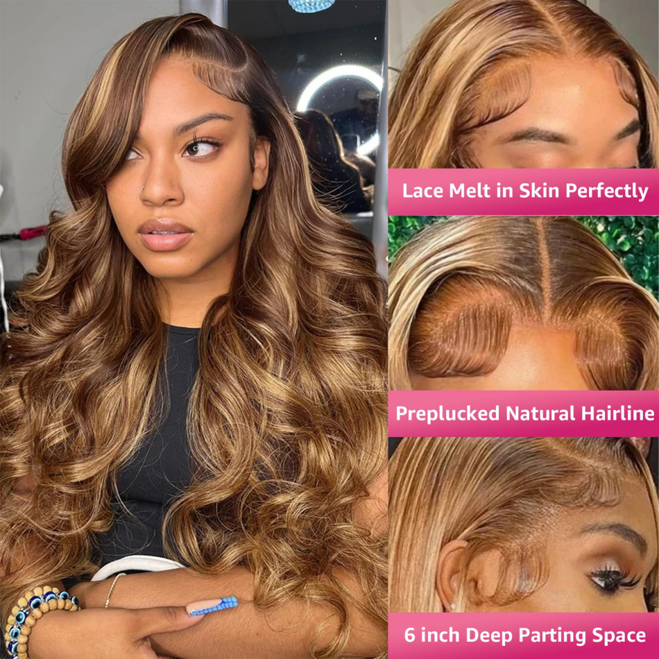 250 Density Highlight Wigs Hum - đánh giá và giá Lace Front Wig