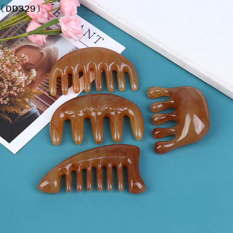1×Natural Ox Horn Pocket Comb  - đánh giá và giá Hair Care Natural