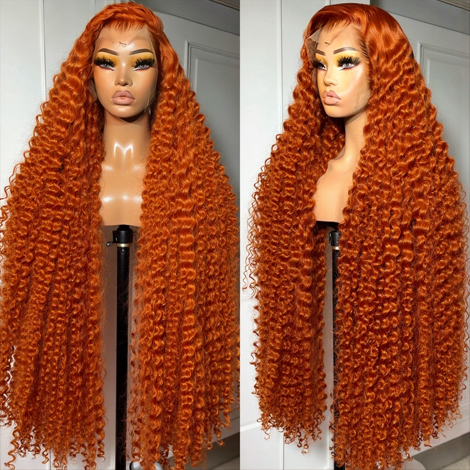 13x6 Ginger Orange Deep Wave L - đánh giá và giá Lace Front Wig