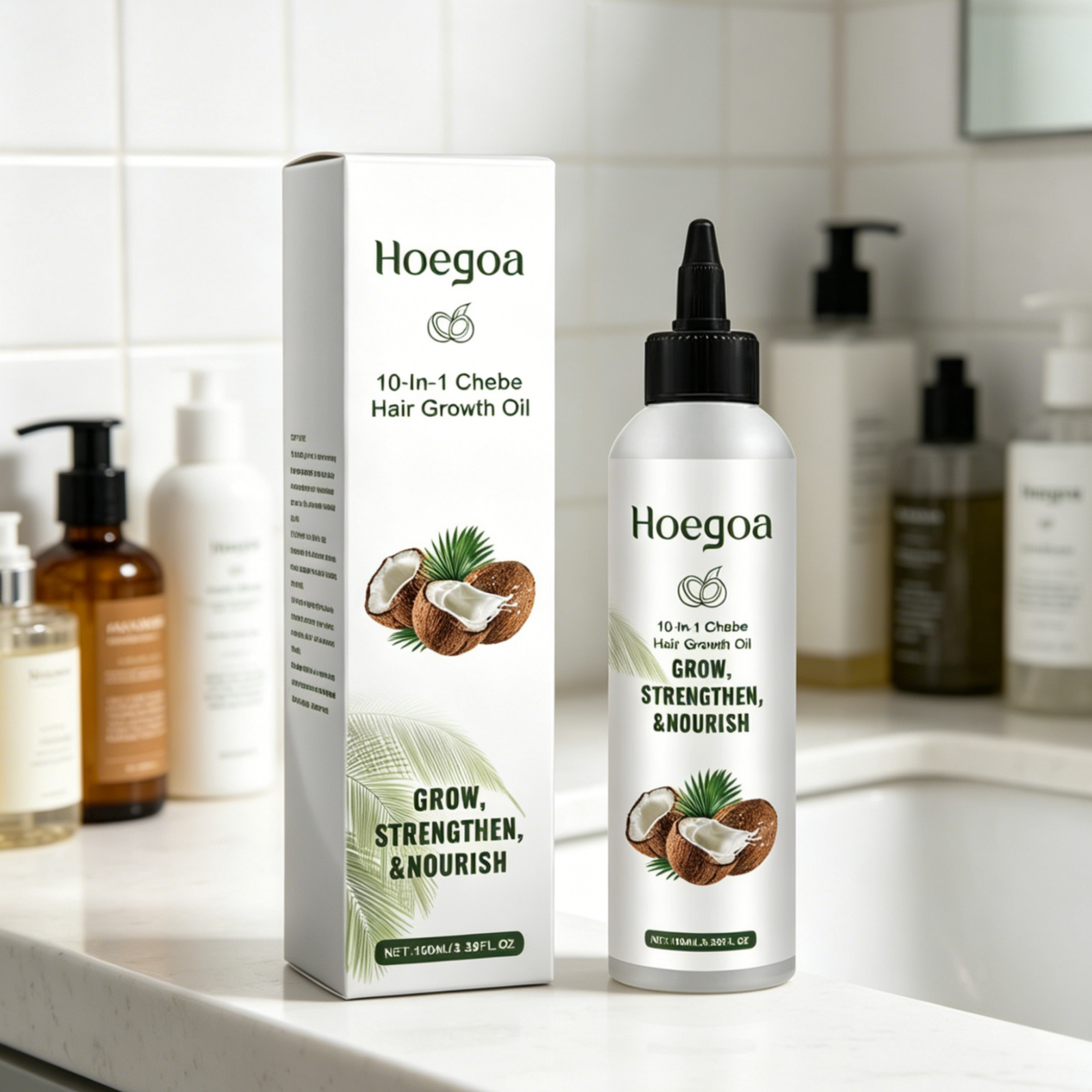 Hoegoa Chebe Hair Growth Oil F - đánh giá và giá Hair Care Natural