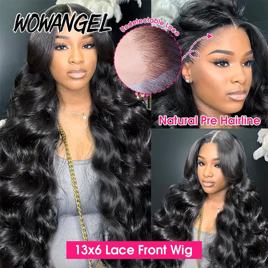 WOWANGEL Jet Black Body Wave L - đánh giá và giá Lace Front Wig