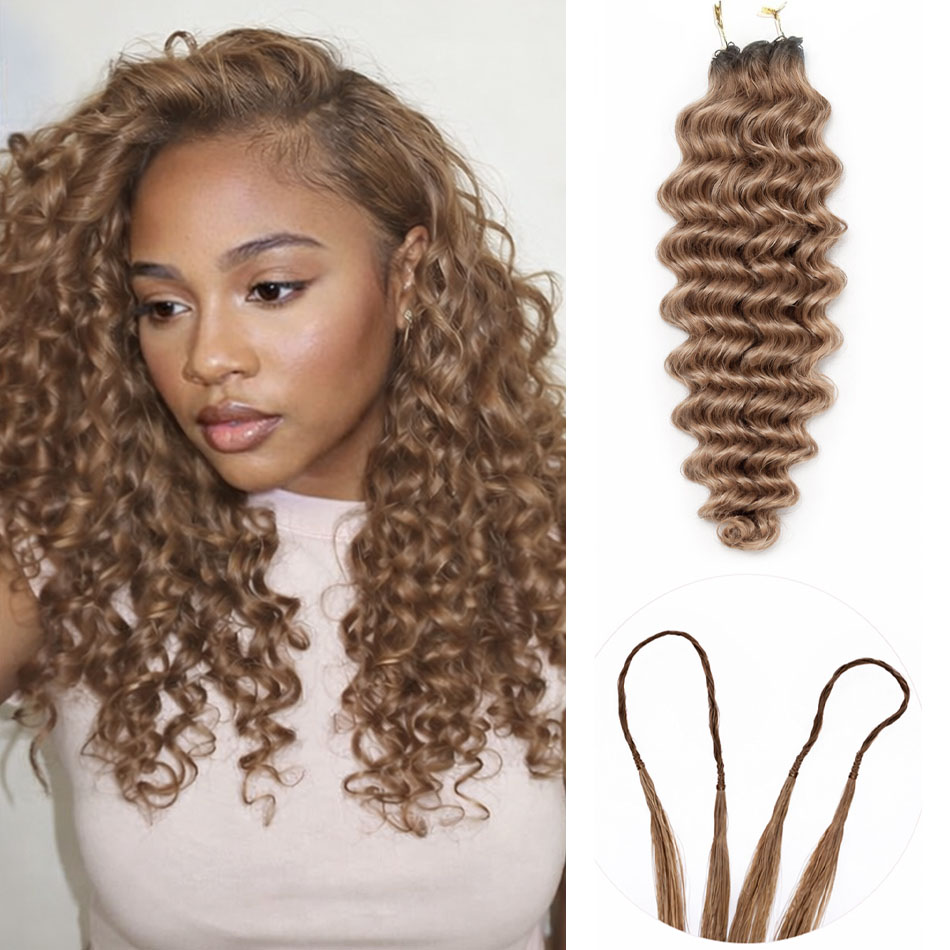 Honey Brown Deep Wave Crochet  - đánh giá và giá Hair Care Honey