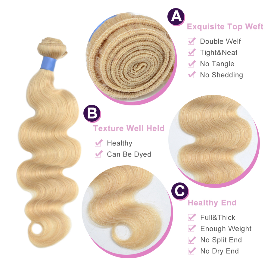 WOWANGEL 3/4 613 Blonde Human  - đánh giá và giá Hair Care Indian