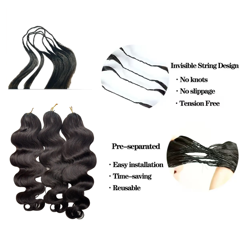 Knotless Pre Separated 100% Hu - đánh giá và giá Hair Care Indian