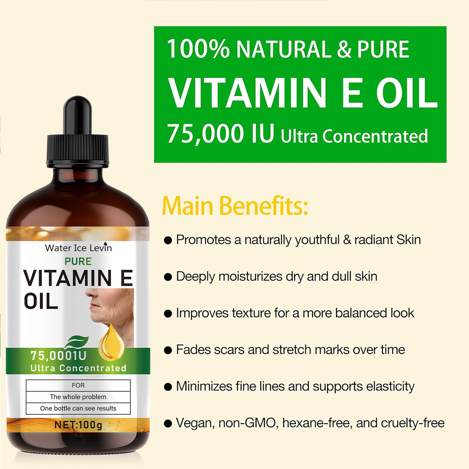 100ml Natural Vitamin E Essent - đánh giá và giá Hair Care Capsule