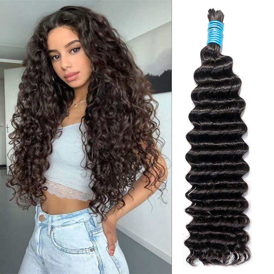 Mink Hair Bulk Loose Deep Wate - đánh giá và giá Hair Care Indian