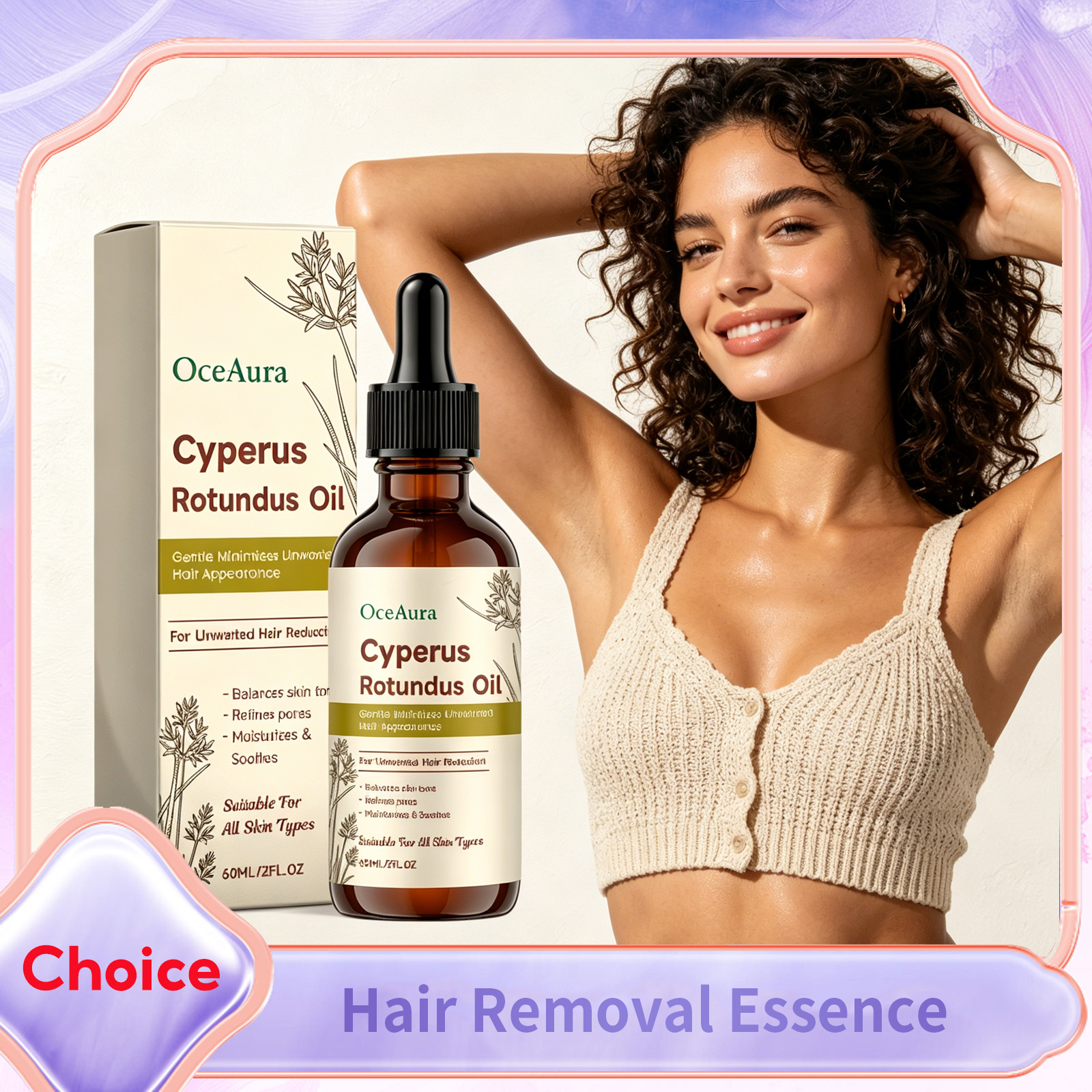 Cyperus Rotundus Hair Removal  - đánh giá và giá Hair Care Essence Oil