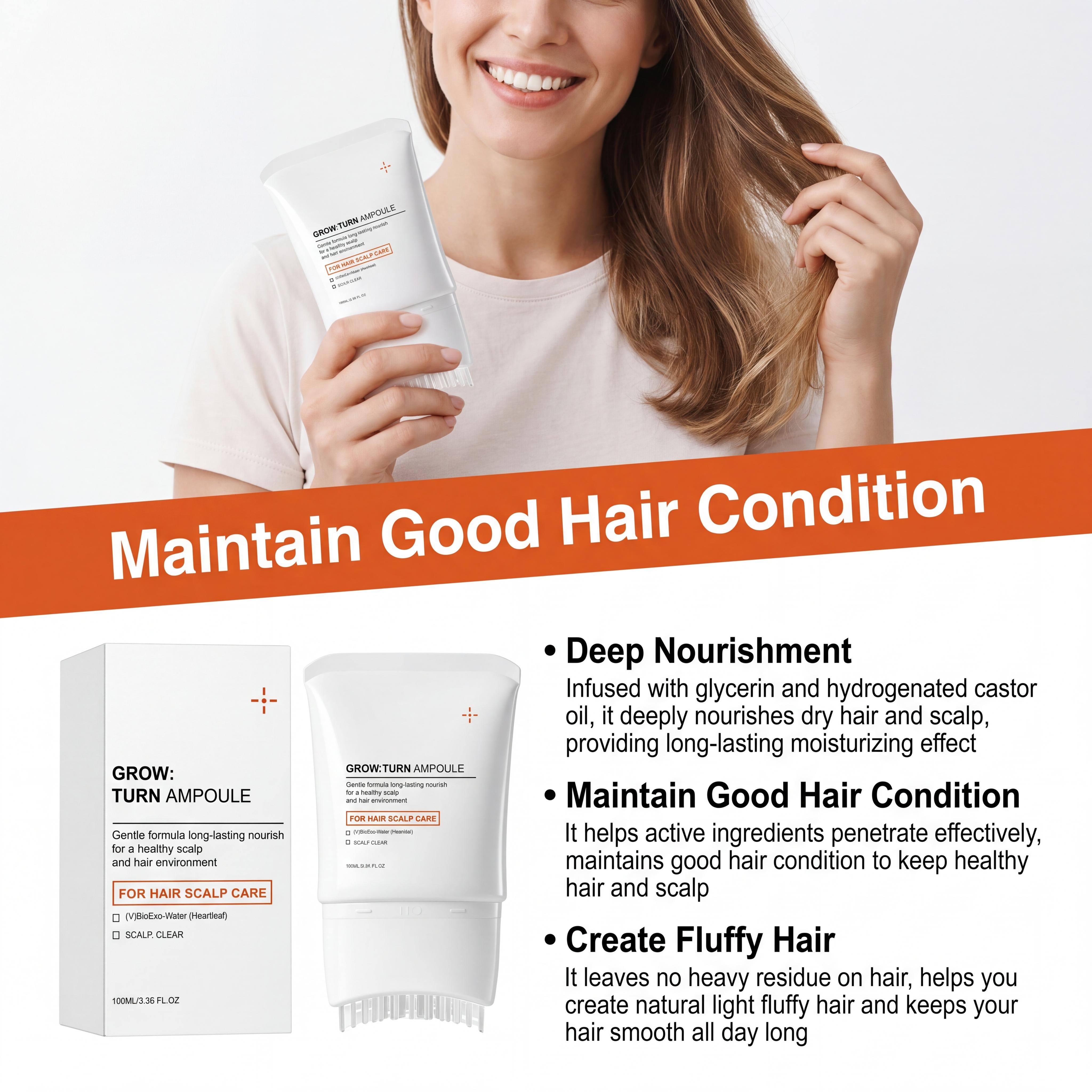 Fluffy Hair Serum With Built-I - đánh giá và giá Hair Care Korean Products